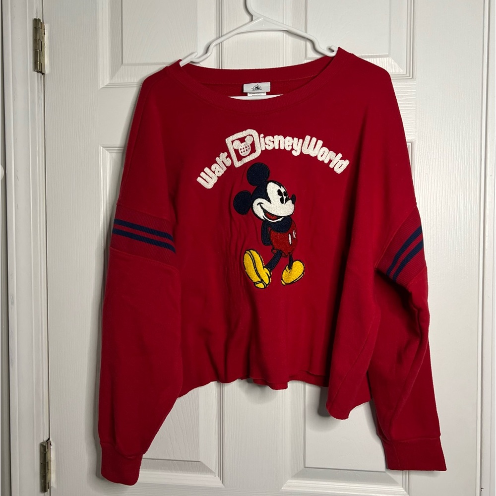 Walt Disney World Classic Mickey Mouse Sweatshirts cropped Size XL